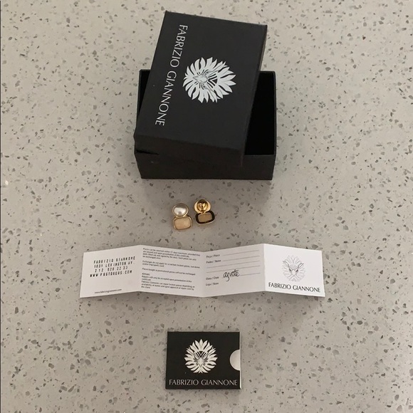 Fabrizio Giannone pierced agate earrings - Picture 1 of 3